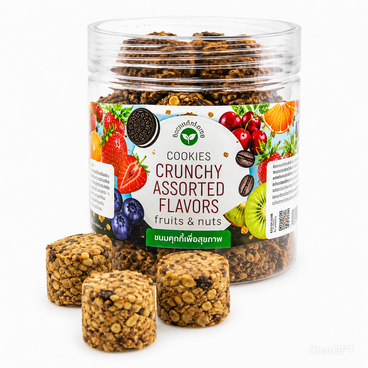 Pangfuufuu Assorted Flavors Crunchy Cookies Keto-Friendly Snack