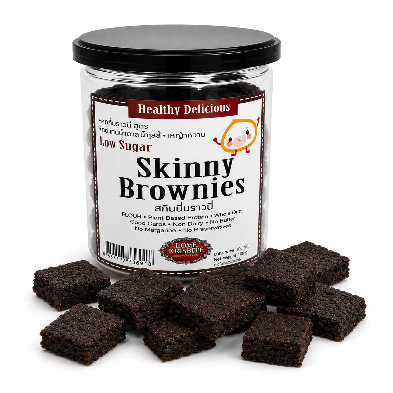 Skinny Brownies Keto Sugar-Free Low Carb Brownies & Bars Snack