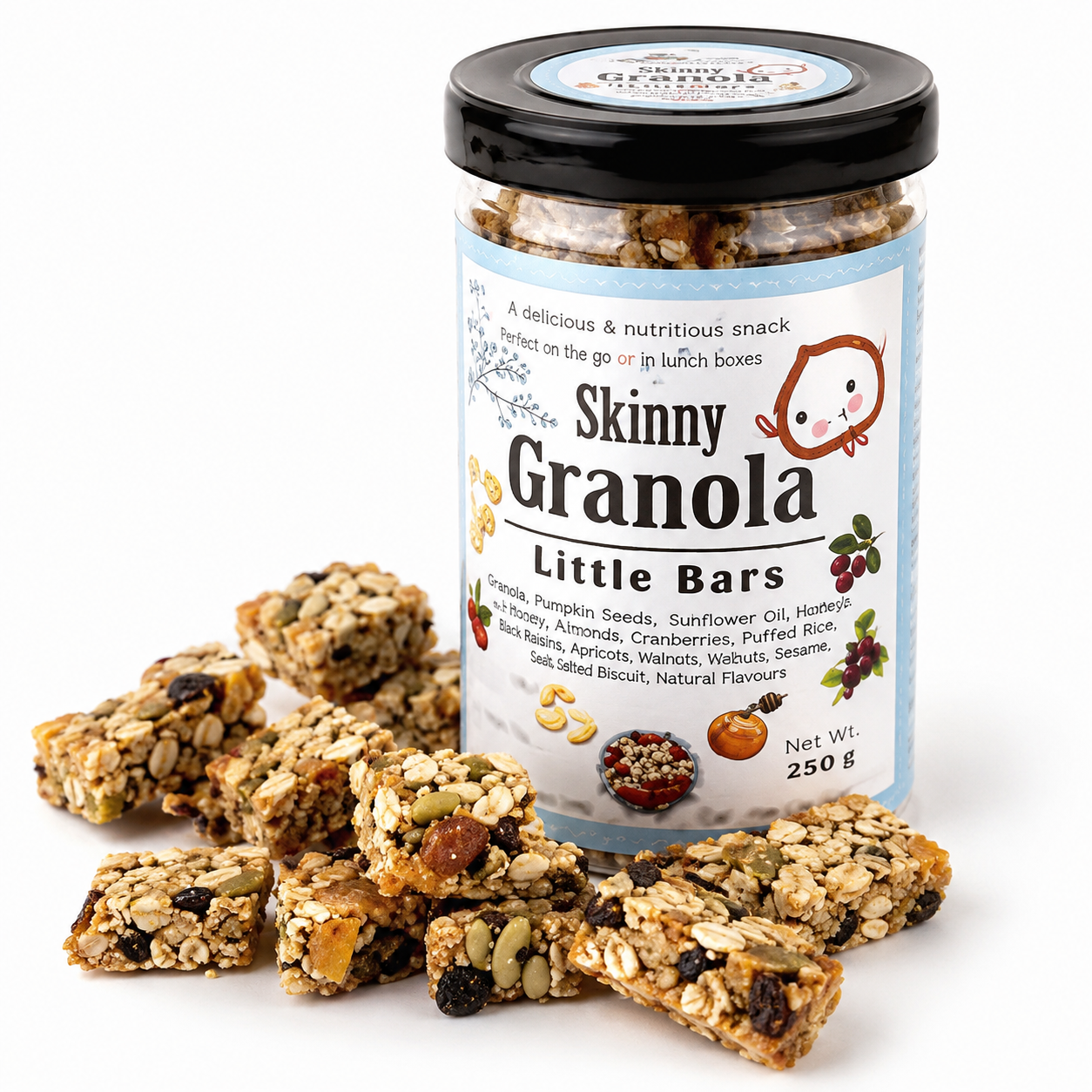 Skinny Granola Little Bars Keto Sugar-Free Brownies & Bars Snack