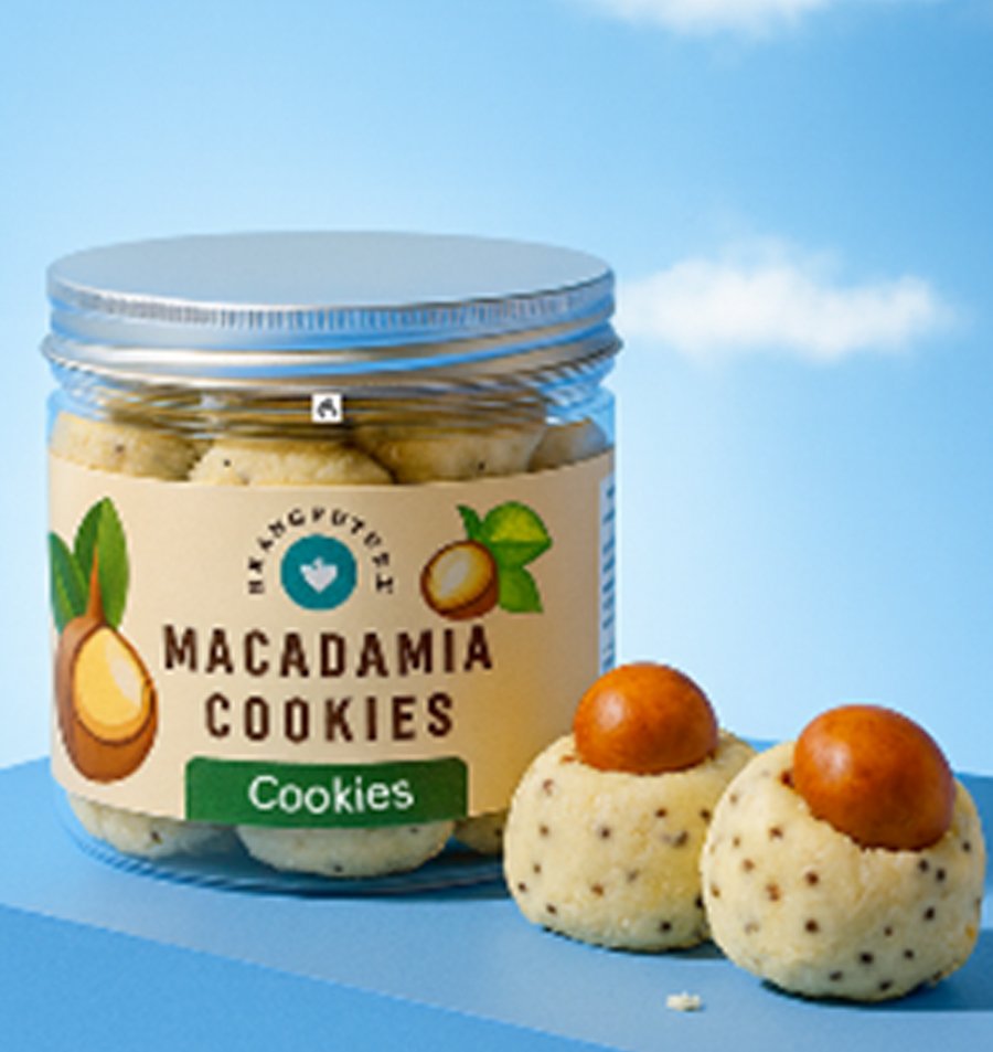 Pangfuufuu Macadamia Cookies Keto-Friendly Sugar-Free Cookies