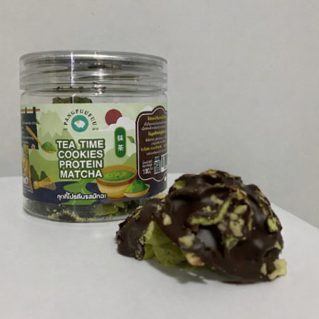 Pangfuufuu Tea Time Protein Cookies Matcha Keto-Friendly Snack