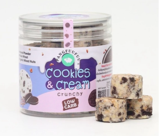 Pangfuufuu Cookies & Cream Crunchy Keto Friendly Low Carb Snack
